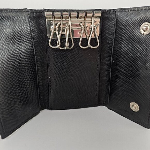 Prada Nylon 6 Key Case Holder Black - Picture 5 of 6